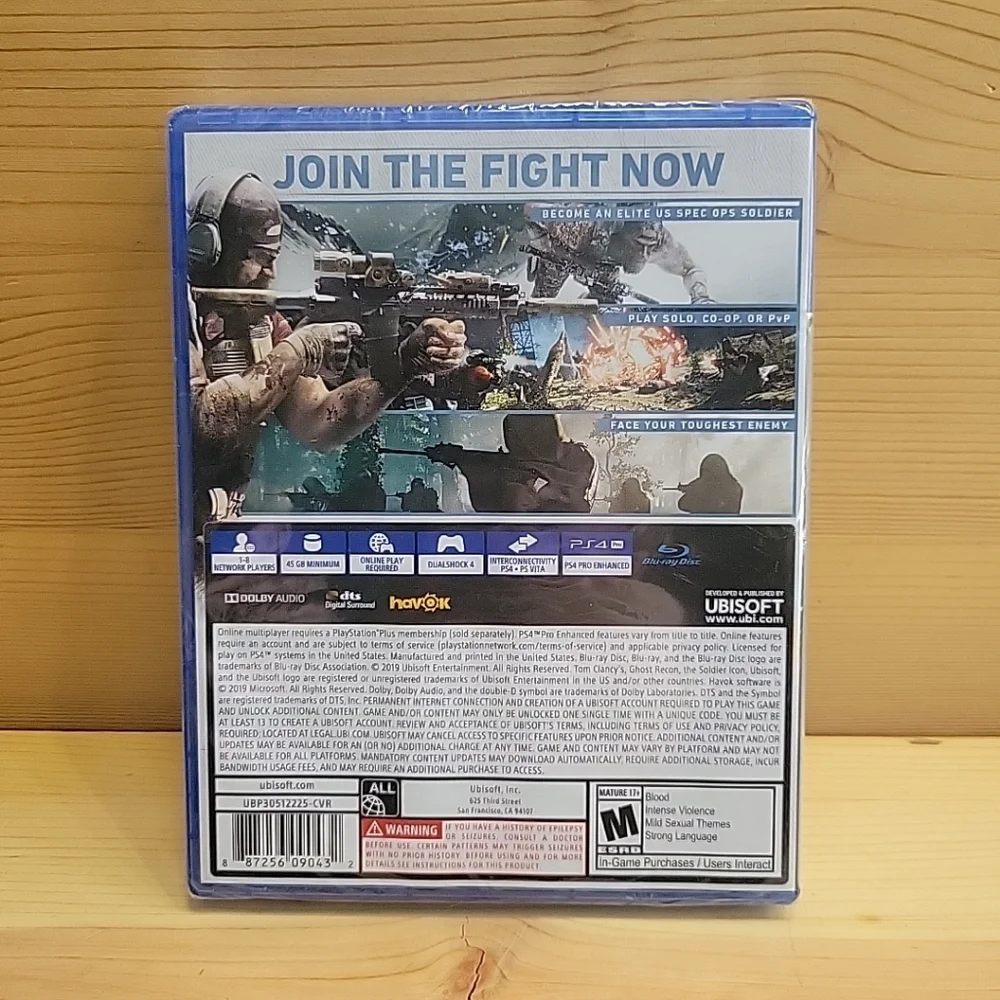 Tom Clancy's Ghost Recon Breakpoint - Sony PlayStation 4 NEW Sealed